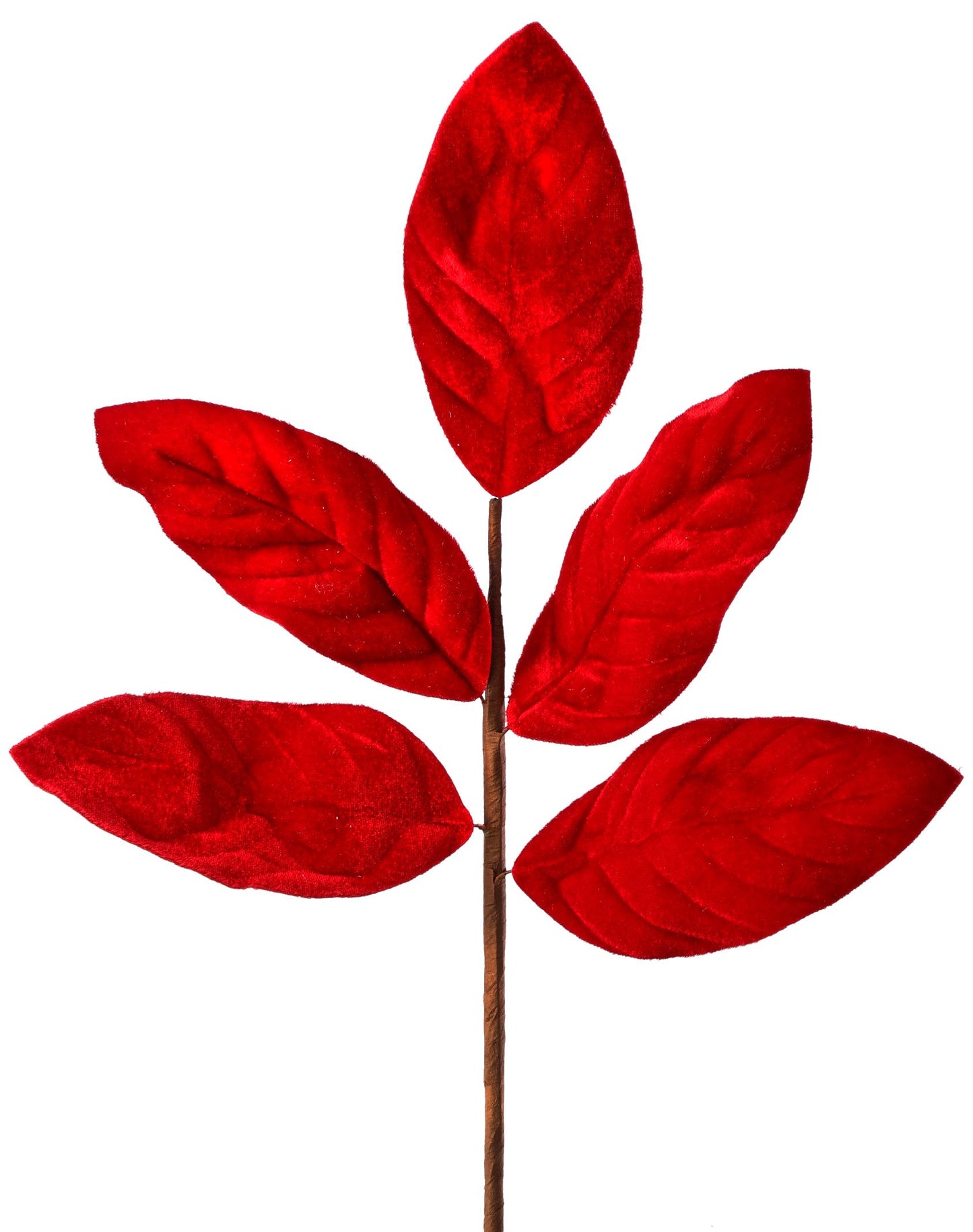 20" Deluxe Velvet Magnolia Leaf Spray
