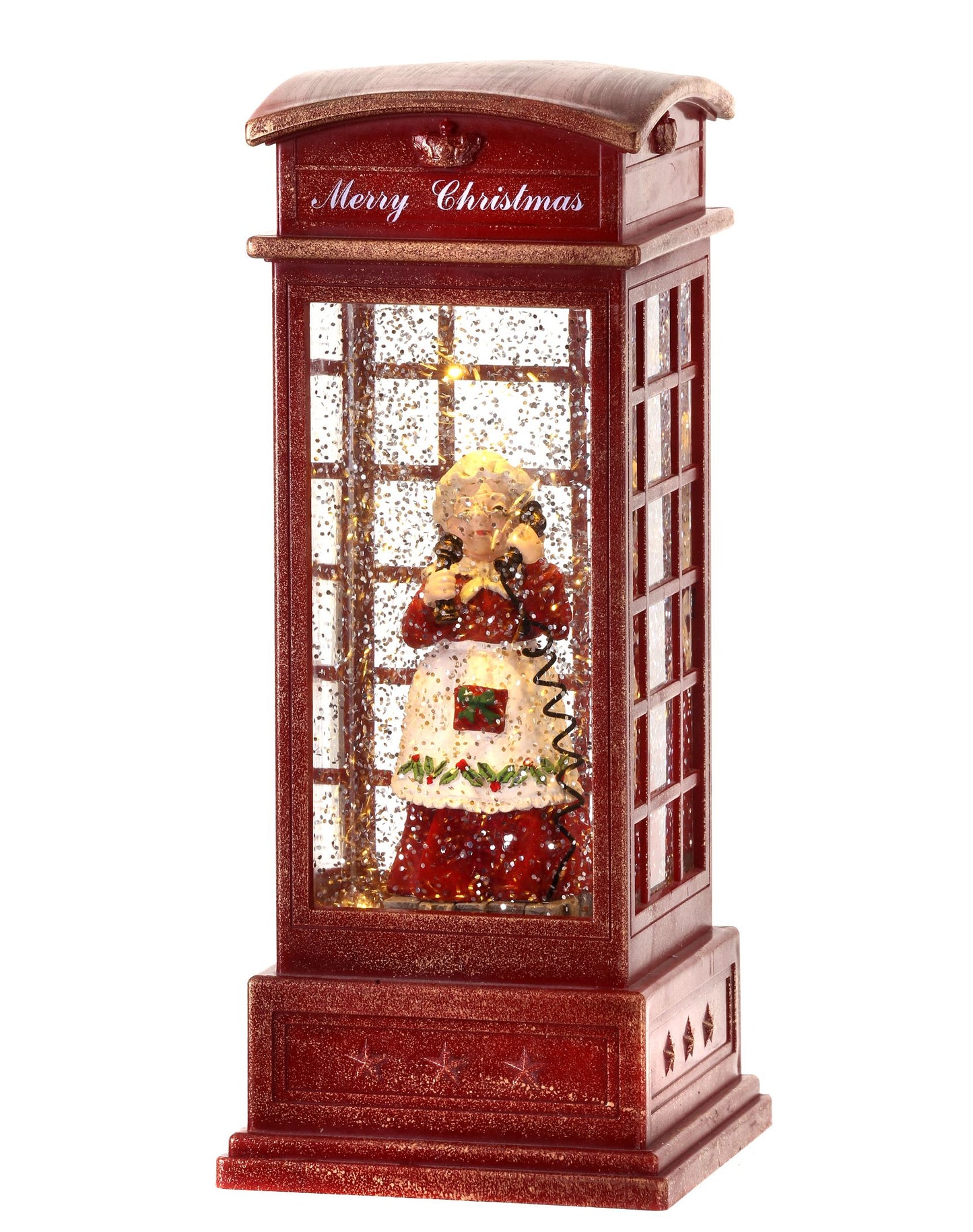 10" Led Mrs. Clause with Globe USB