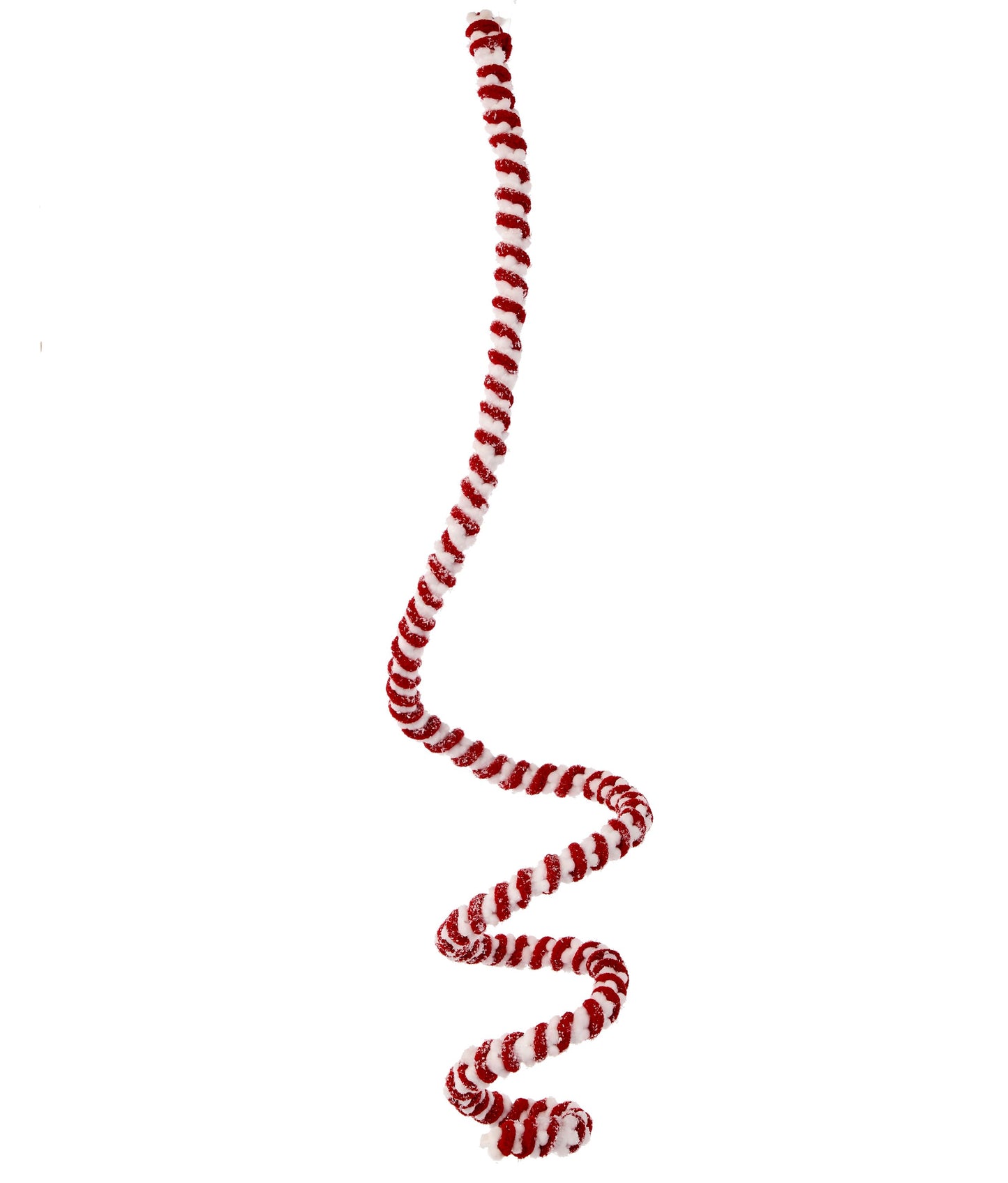 48" Mini Cotton Ball Peppermint Garland