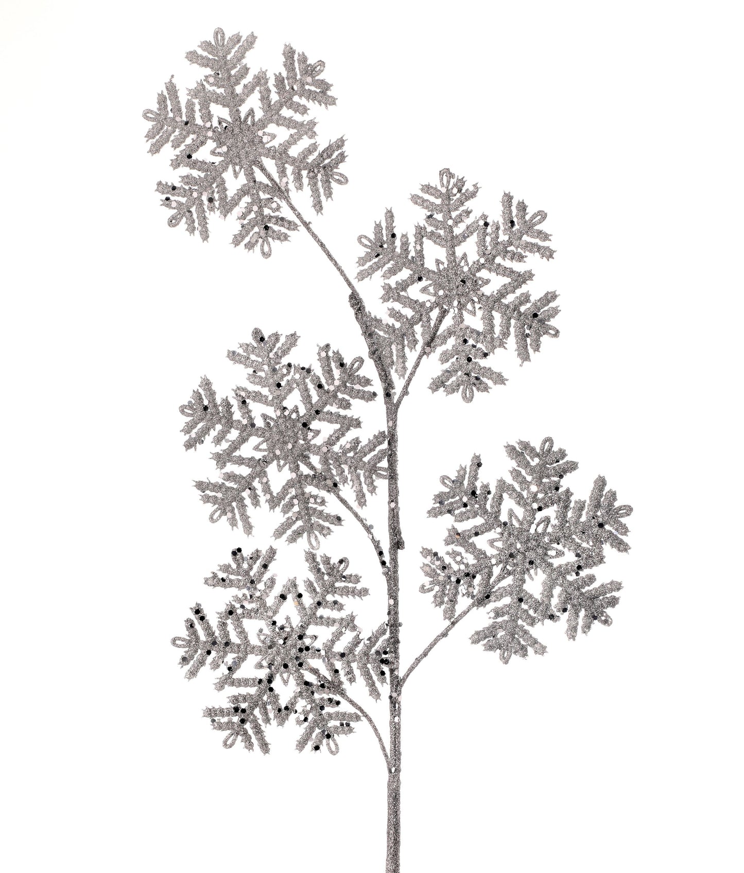 27" Glittered Snowflake Spray