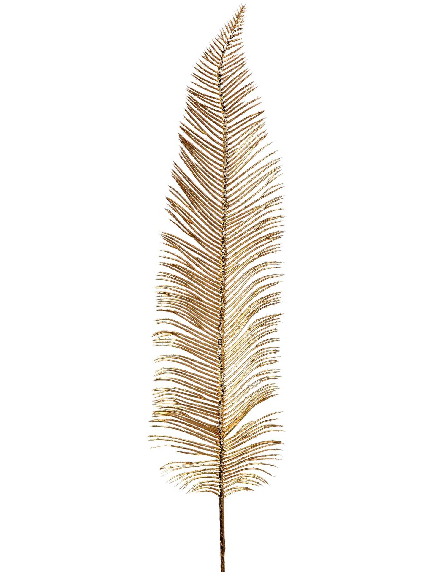 31" Glitter Metallic Feather Stem