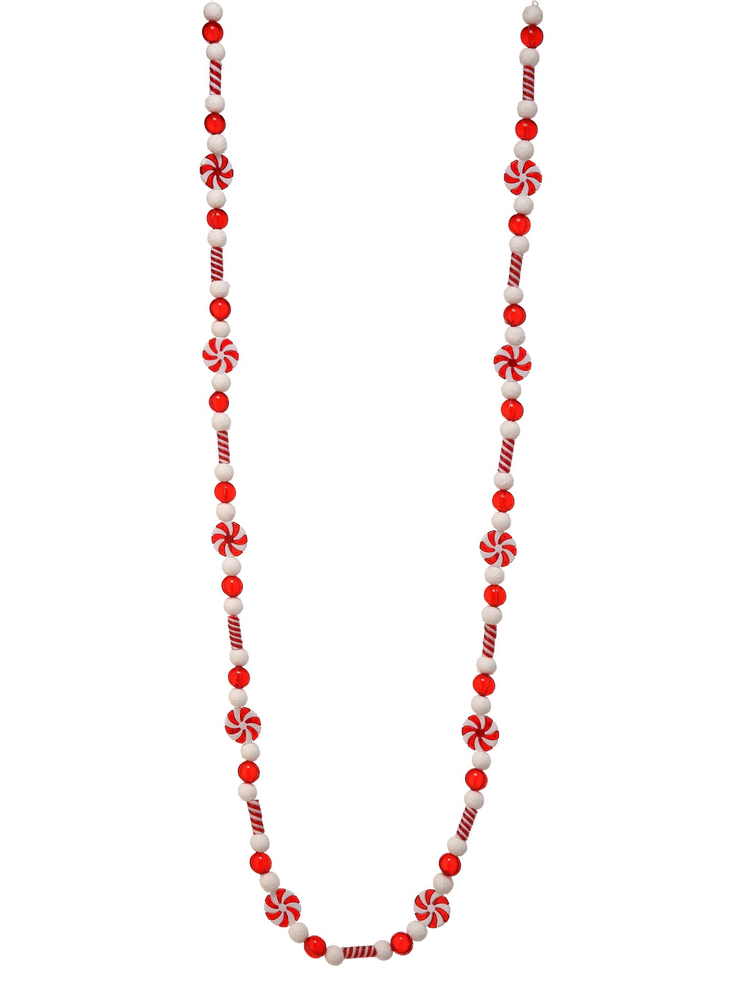 72" Acrylic Mixed Peppermint Garland