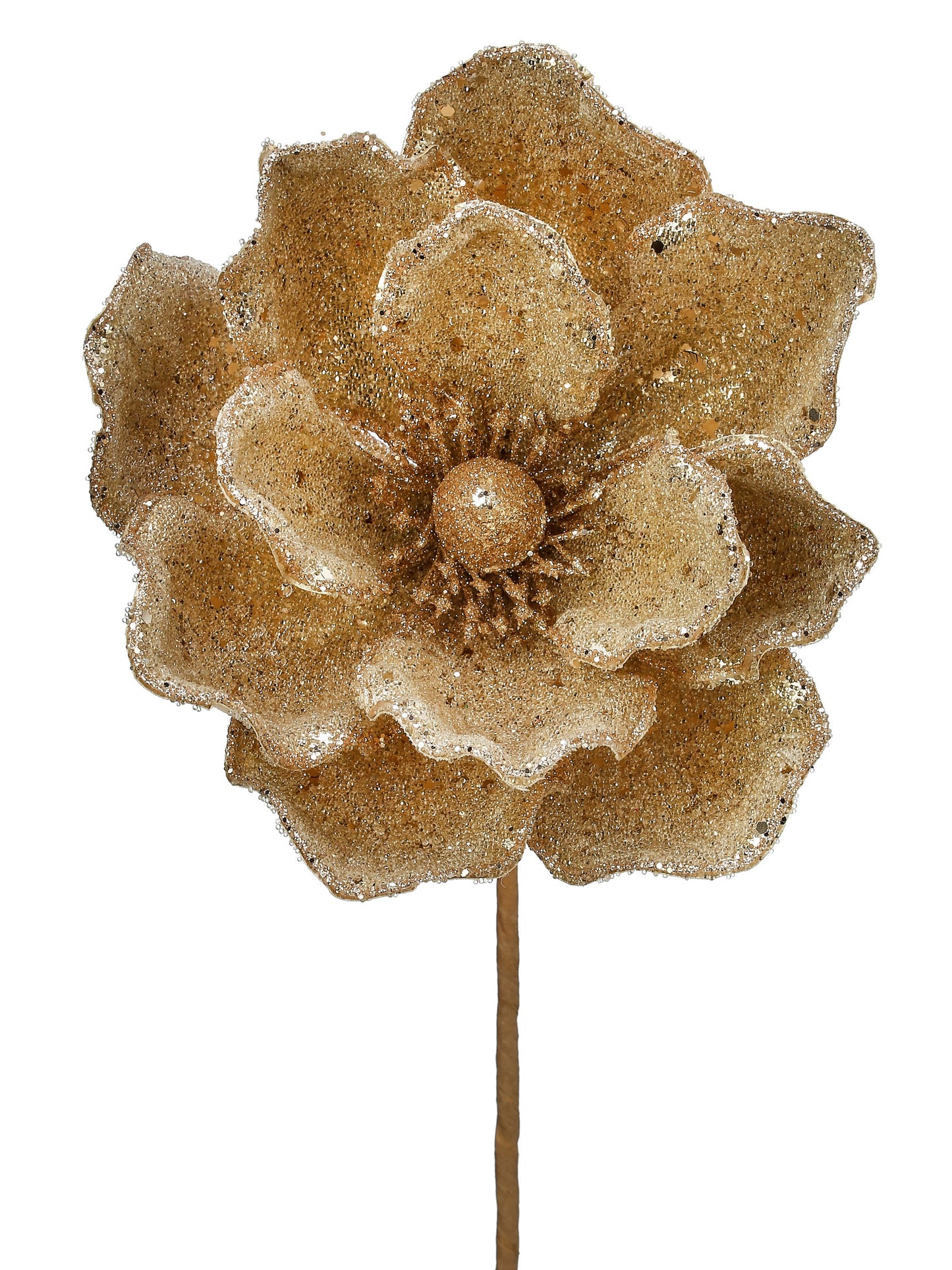 24" Micro Bead/Sequins Magnolia Stem