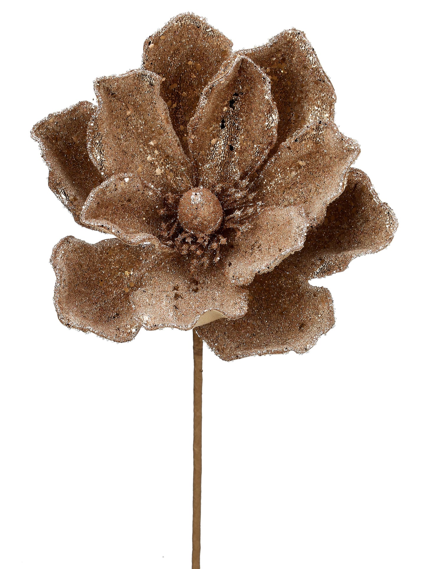 24" Micro Bead/Sequins Magnolia Stem