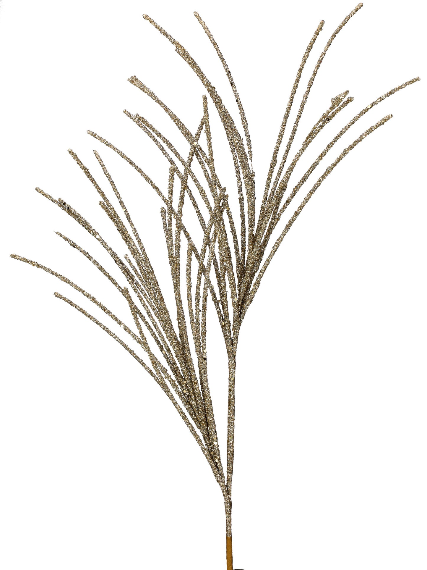 28" Micro Beaded/Sequin Grass Spray
