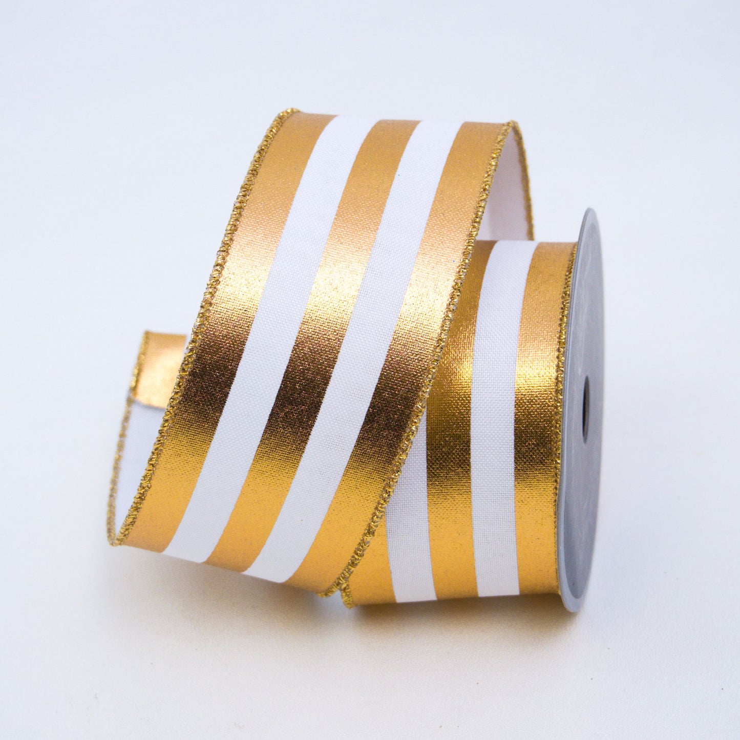 2.5 x 10yd Foil Vertical Stripe Ribbon