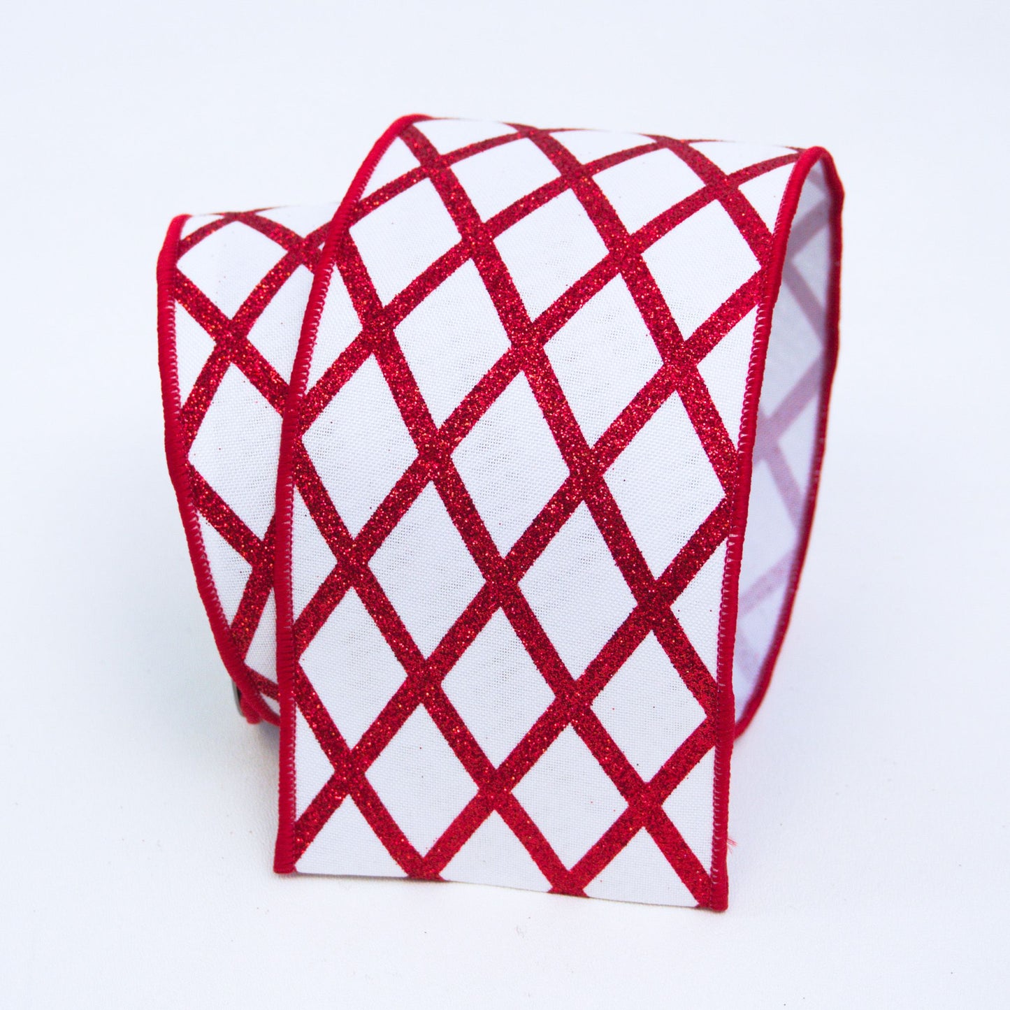 4" Glitter Lattice Ribbon