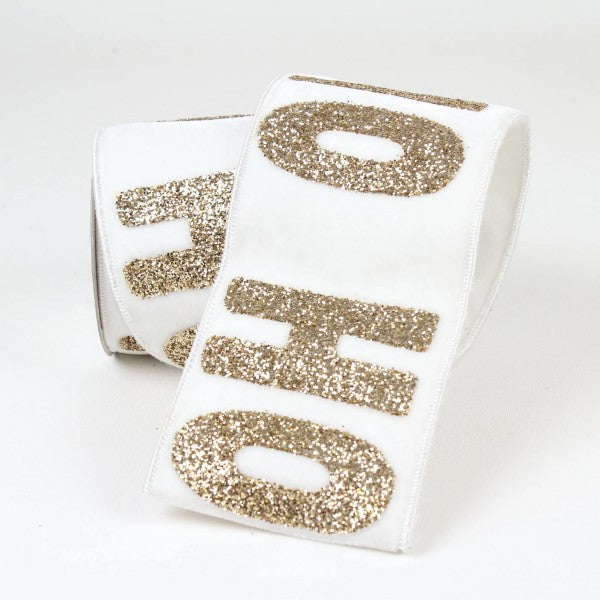Velvet Ho Ho Ho Ribbon
