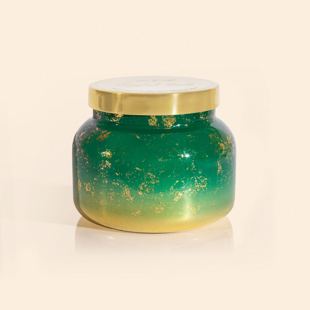 28oz Crystal Pine Glimmer Oversized Capri Jar