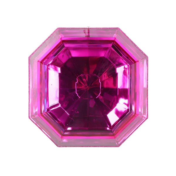 A purple 6-inch square-shaped jewel