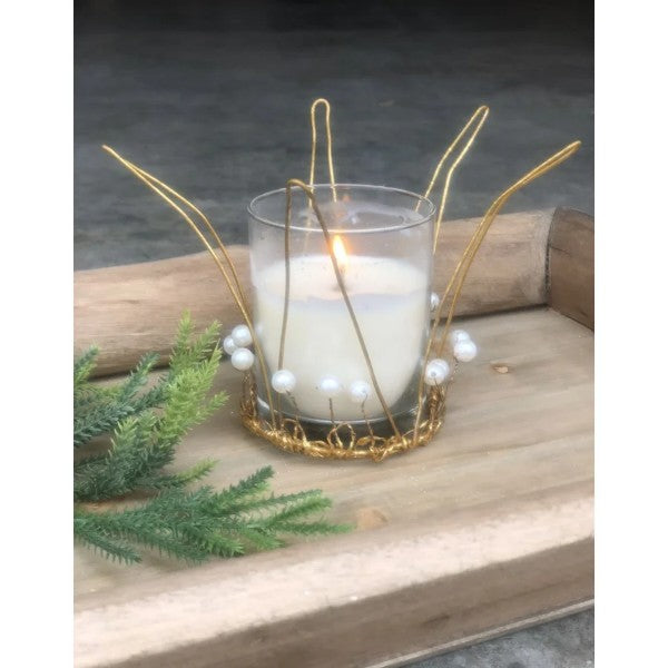 6" Gold and Pearl Crown