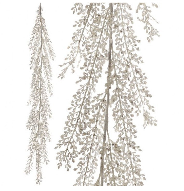 48" Glitter/Sequin Artemesia Garland