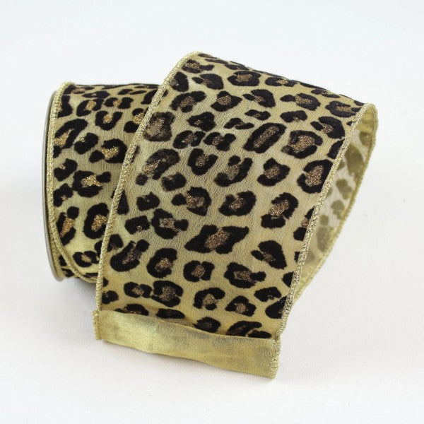 Metallic Cheetah Ribbon