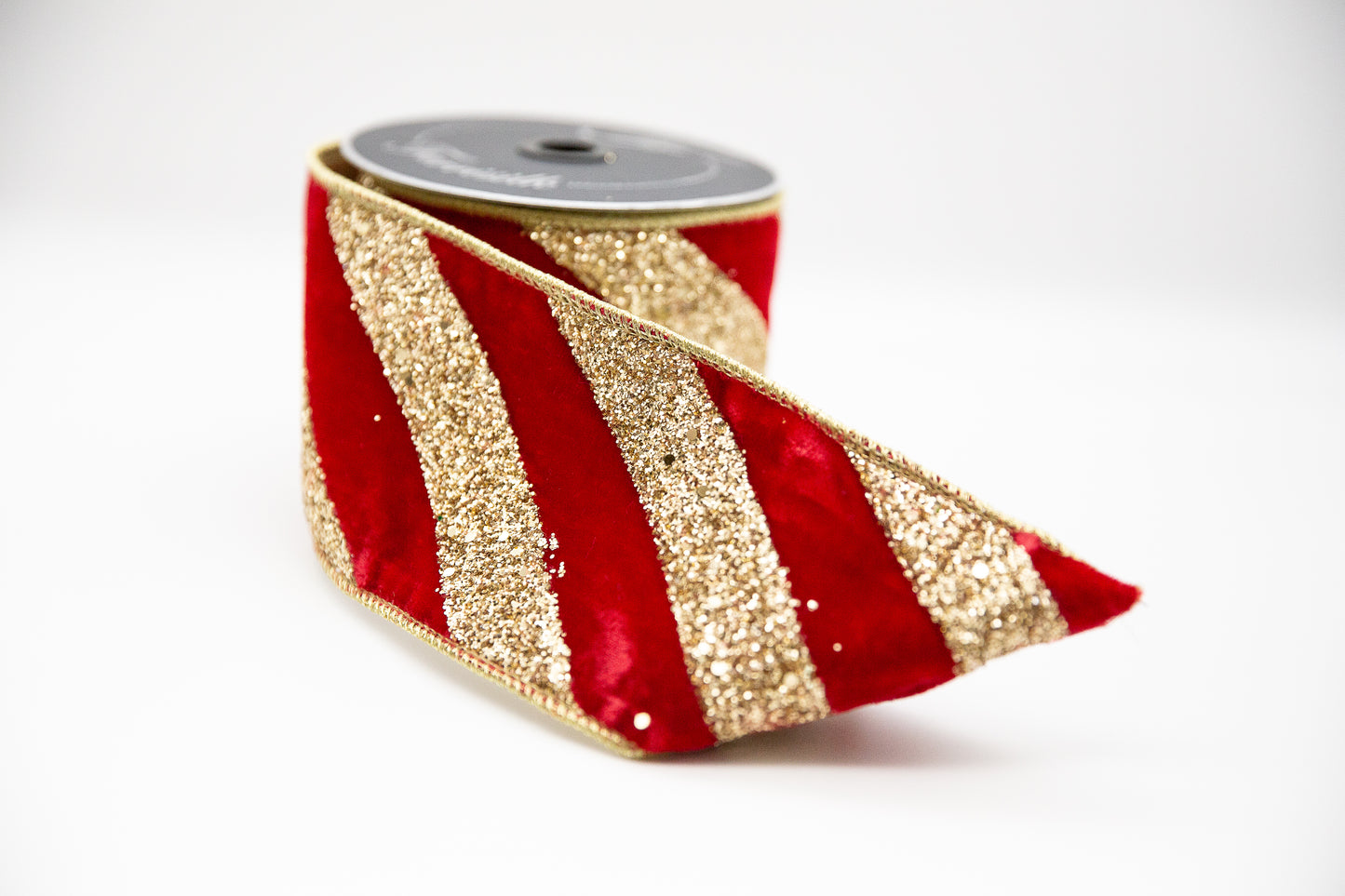 Chunky Glitter Stripe Ribbon