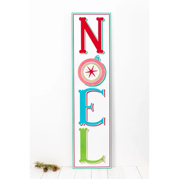 Noel Embossed Metal Porch Sign