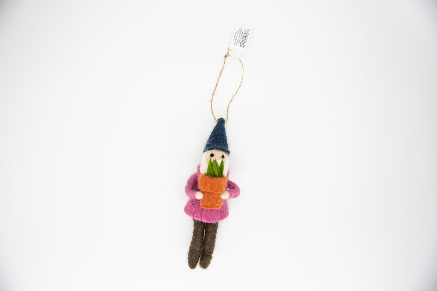 Wool Felt Gardening Gnome Ornament