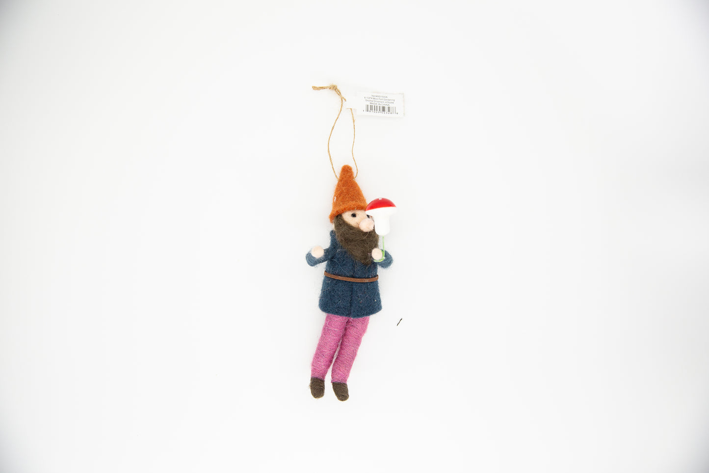 Wool Felt Gardening Gnome Ornament