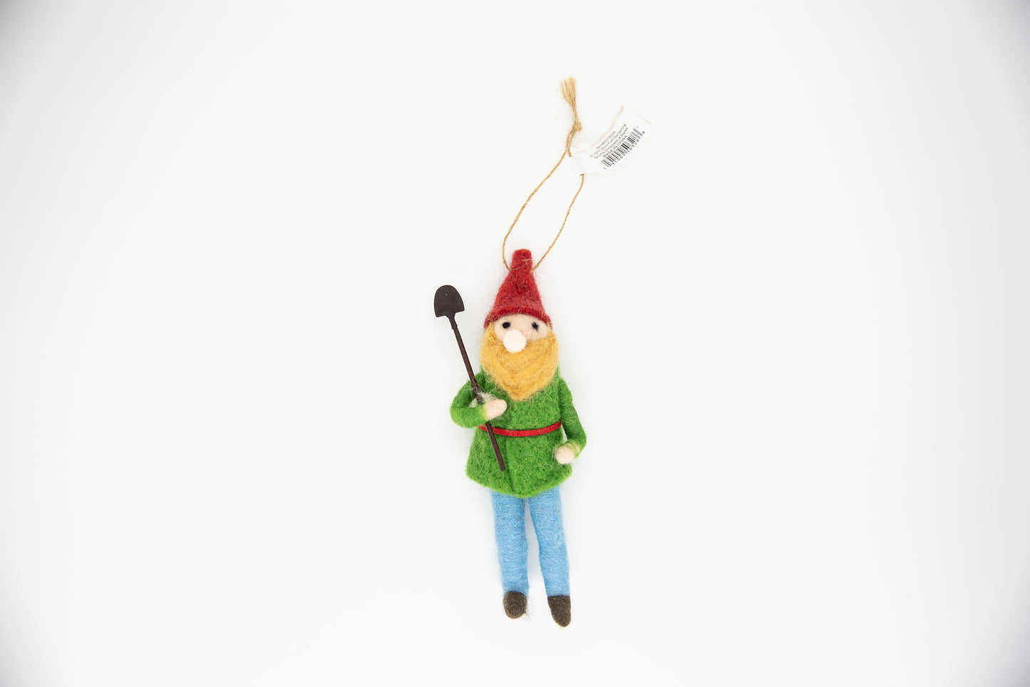 Wool Felt Gardening Gnome Ornament