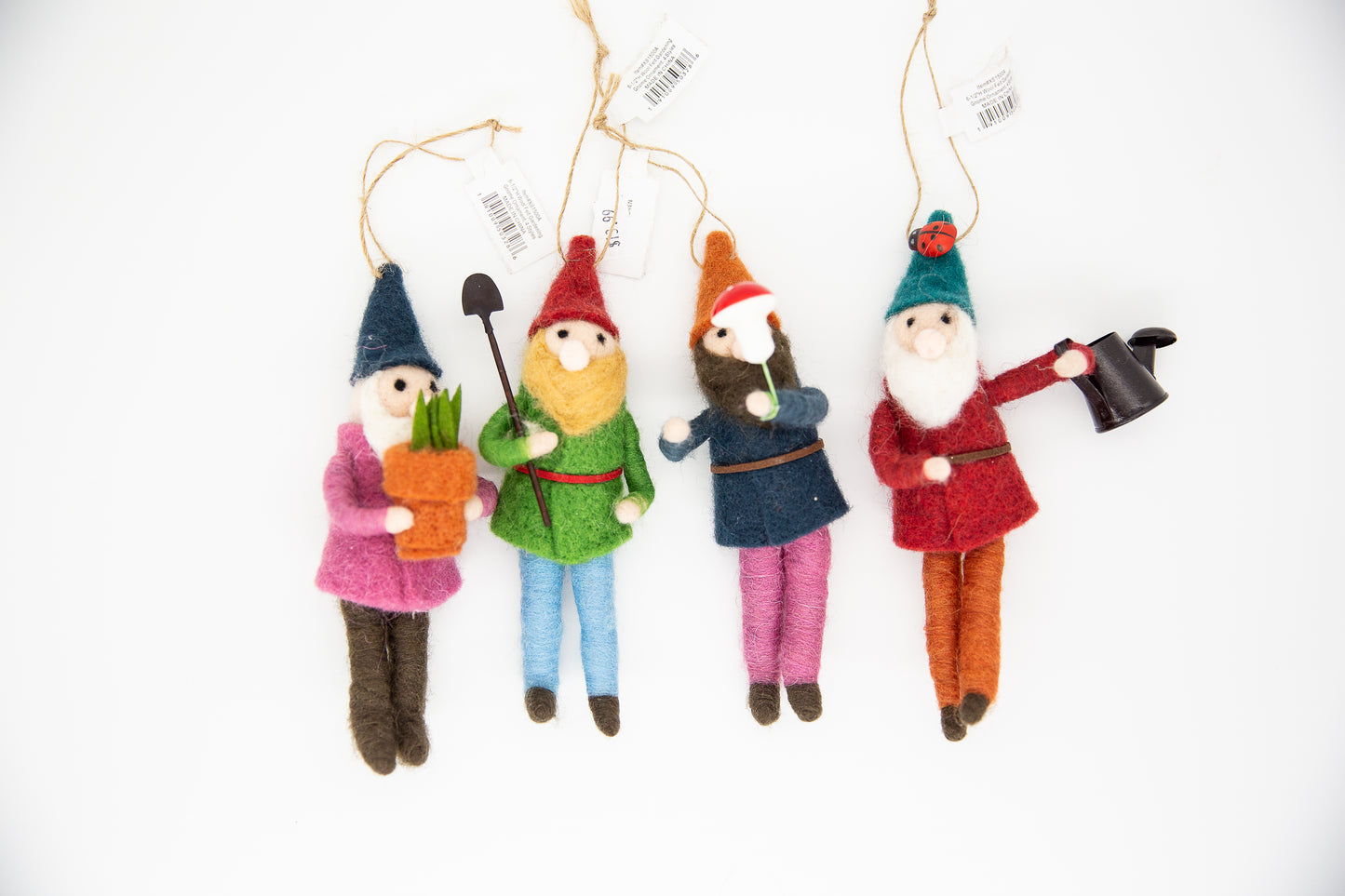 Wool Felt Gardening Gnome Ornament