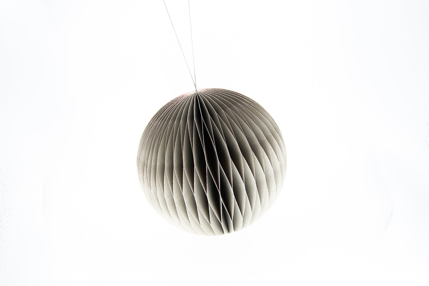 9" Taupe Ball Ornament