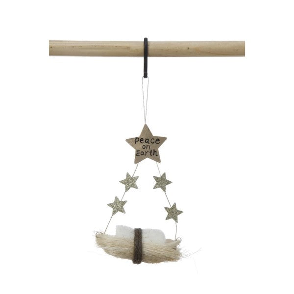 6" Sisal Baby Jesus Ornament
