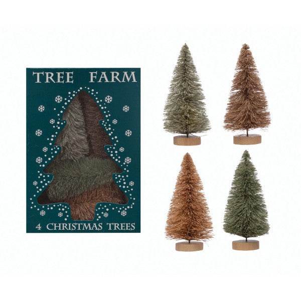 2 1/4"rnd x 4 1/4" Sisal Bottle Brush Tree