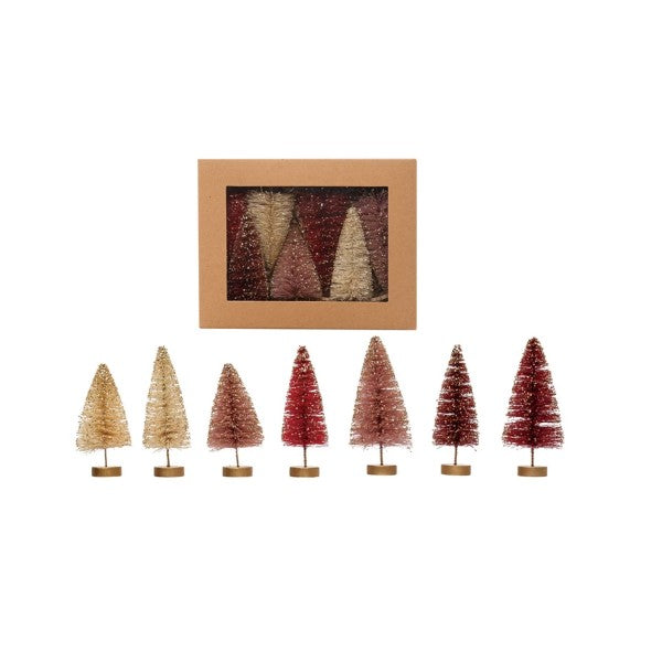 3 1/2" - 4 1/2" Sisal Bottle Brush Trees