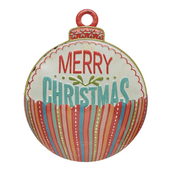 Merry Christmas Metal Ornament