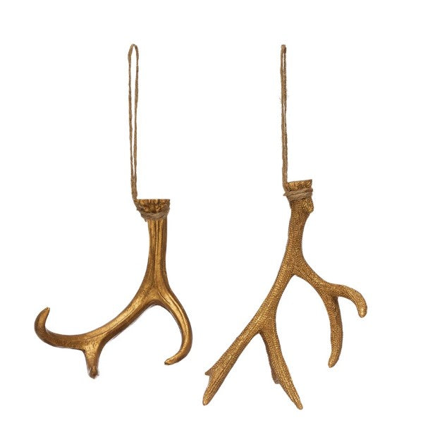 4 1/4" - 6 1/4" Resin Antler Ornament