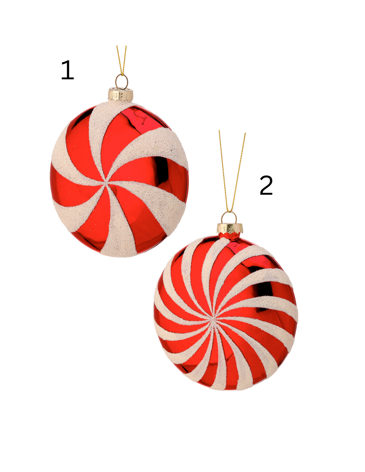Peppermint Disk Ornament
