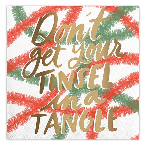 Tinsel Tangle Paper Napkins