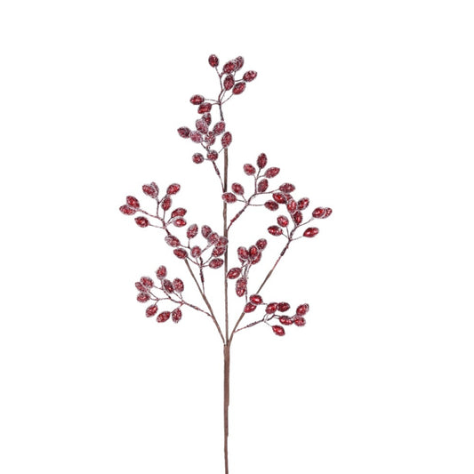 24" Metallic Glitter Berry Stem