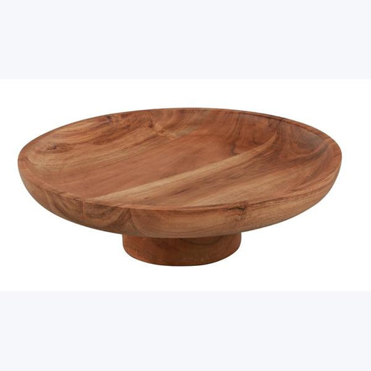 Wood Tray on Pedestal