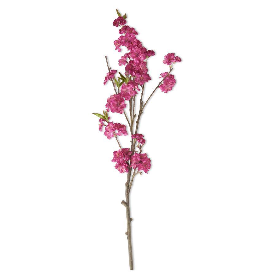 36" Fuchsia Cherry Blossom Spray