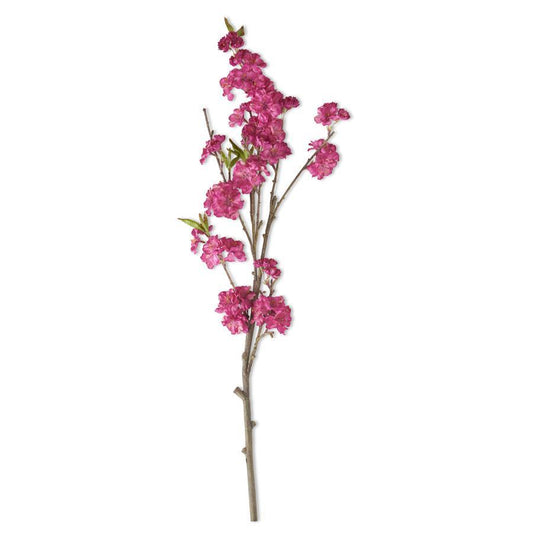 36" Fuchsia Cherry Blossom Spray
