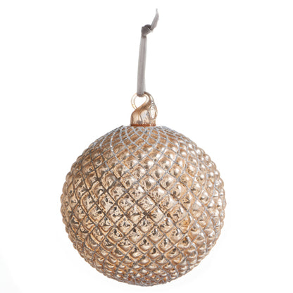 Quilted Ball Ornament