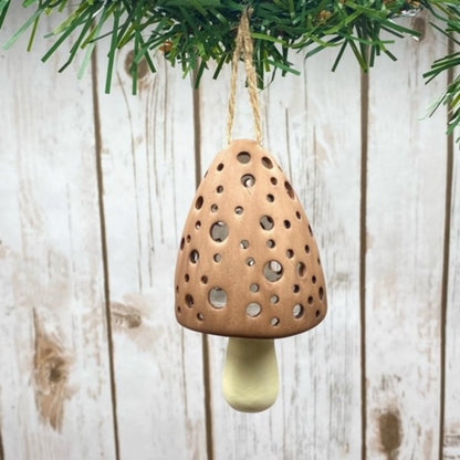 Porcelain Mushroom Ornament