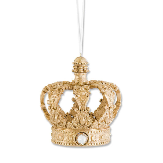 Resin Jeweled Crown Ornament