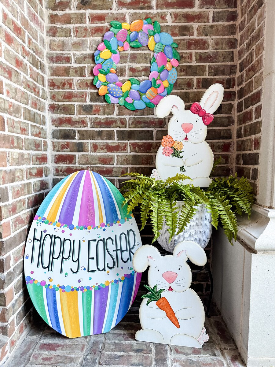 Egg Wreath Sign