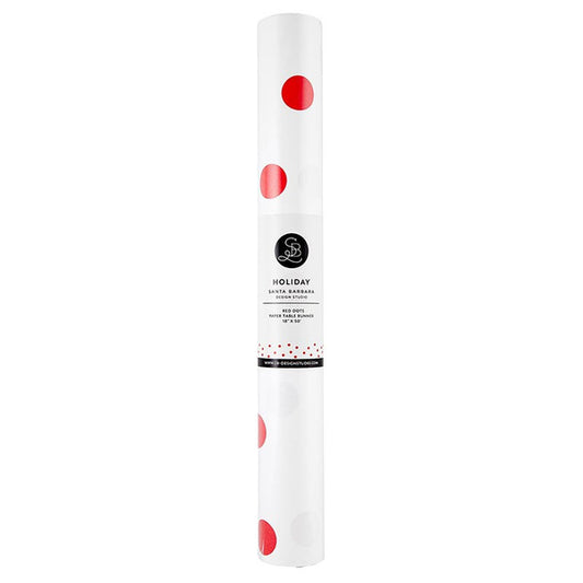 Red Dot Paper Table Runner