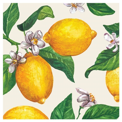Lemon Cocktail Napkin