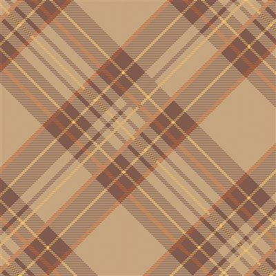 Plaid pattern with brown and beige colors on a fabric background