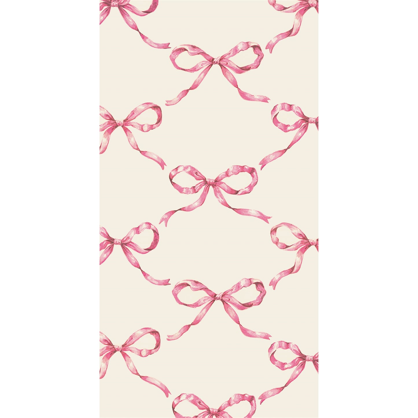 Pink Bow Lattice Guest Napkins
