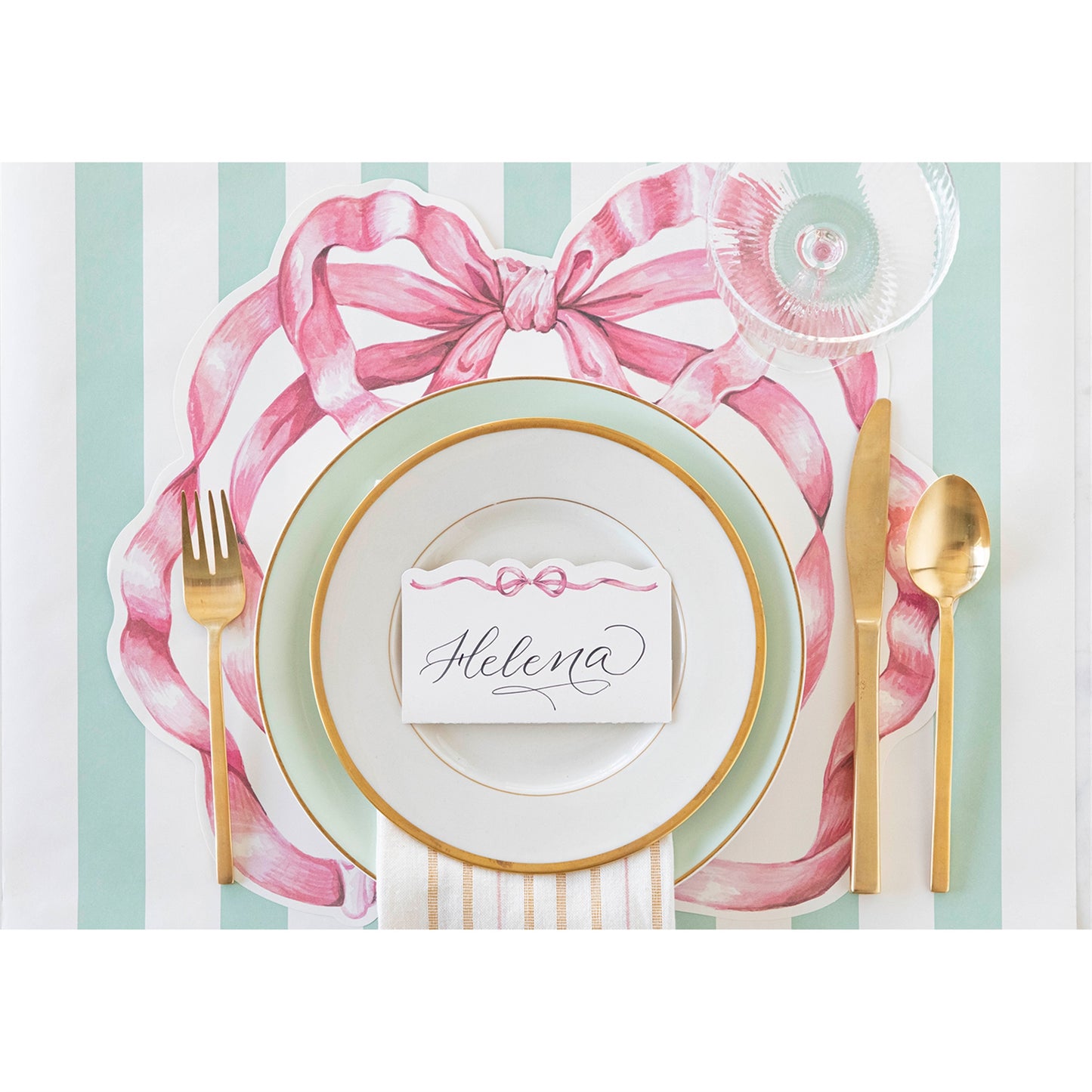 Pink Bow Placemat