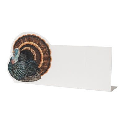 Card with a turkey design on a white background