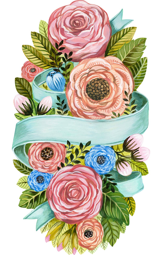 Spring Floral Table Accent
