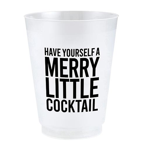 Little Cocktail Frosted Holiday Cups