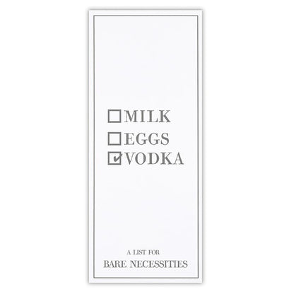 Milk, Eggs, Vodka List Pad