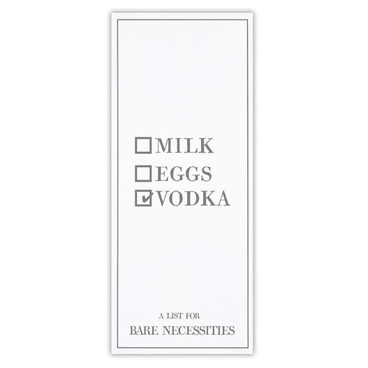 Milk, Eggs, Vodka List Pad
