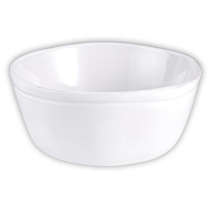 White ceramic bowl on a white background